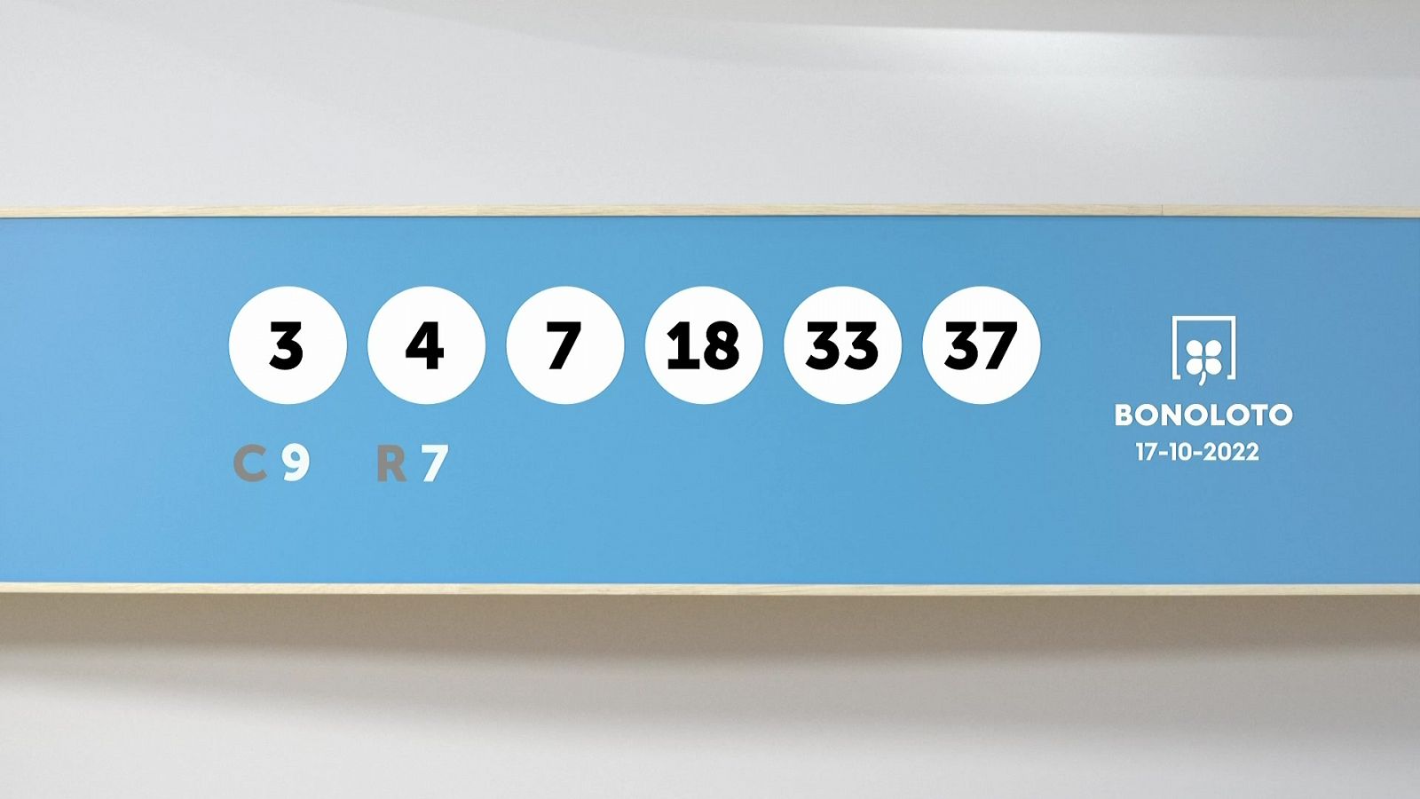 Sorteo de la Lotería Bonoloto del 17/10/2022 - Ver ahora