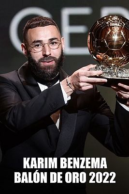 Karim Benzema recibe el Balón de Oro 2022 al mejor jugador