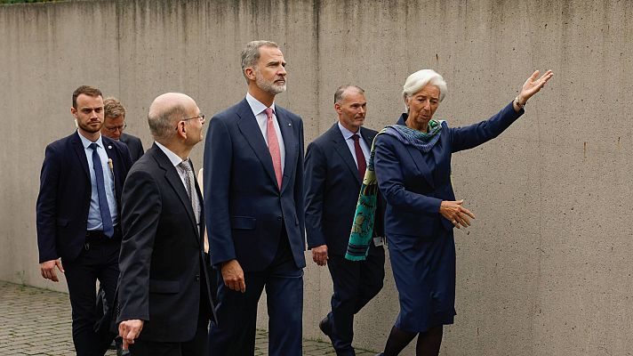 Felipe VI visita la sede del Banco Central Europeo en plena subida de tipos de interés