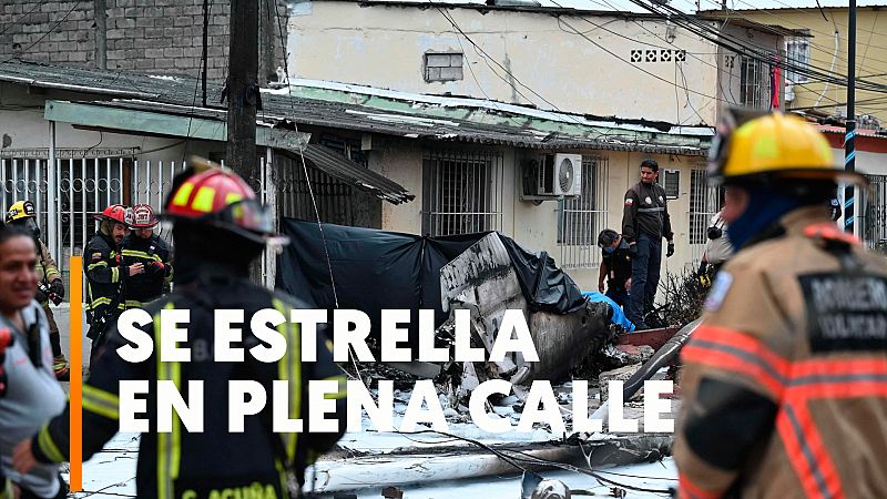 Un accidente de avioneta deja dos muertos y un herido grave en el centro de Guayaquil, Ecuador