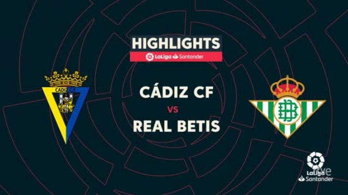 Cádiz - Betis: resumen del partido de la10ª jornada Liga