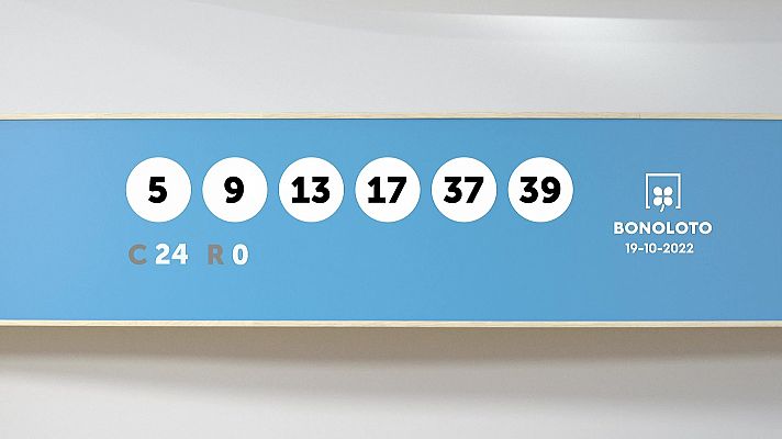 SELAE - Sorteo de la Lotería Bonoloto del 19/10/2022