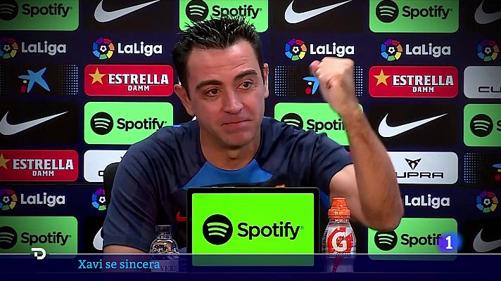 Telediario 2 - Xavi Hernández: "Si no se ganan títulos, vendrá otro entrenador"