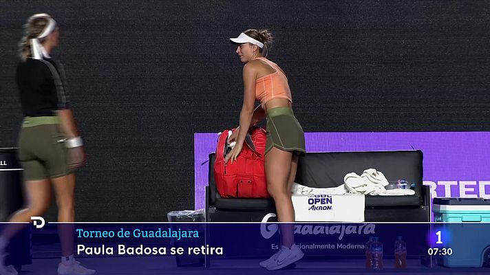 Paula Badosa se retira del Abierto de Guadalajara