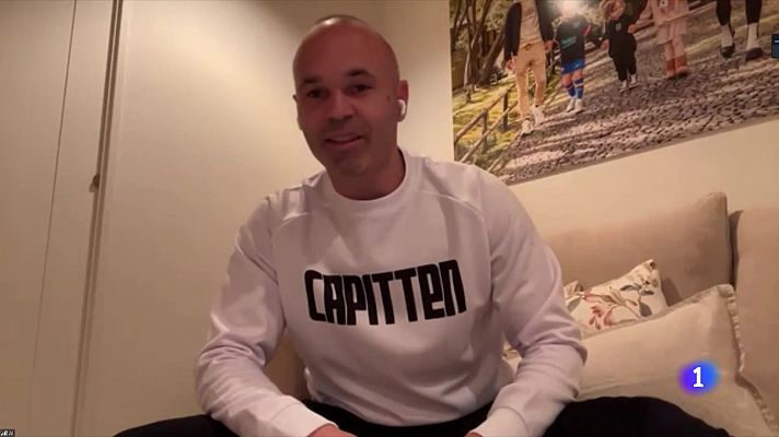 Telediario 1 - Andrés Iniesta se une al equipo de RTVE que ofrecerá el Mundial de Qatar 2022