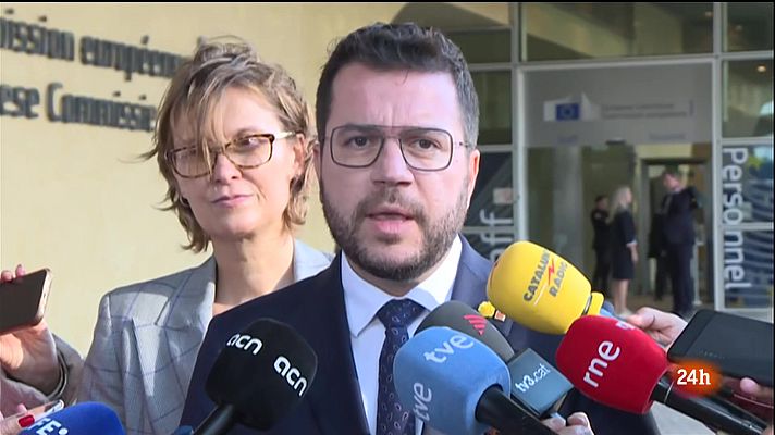 L'Informatiu - Aragonès, convençut que Brusel·les investigarà el cas Pegasus fins al final