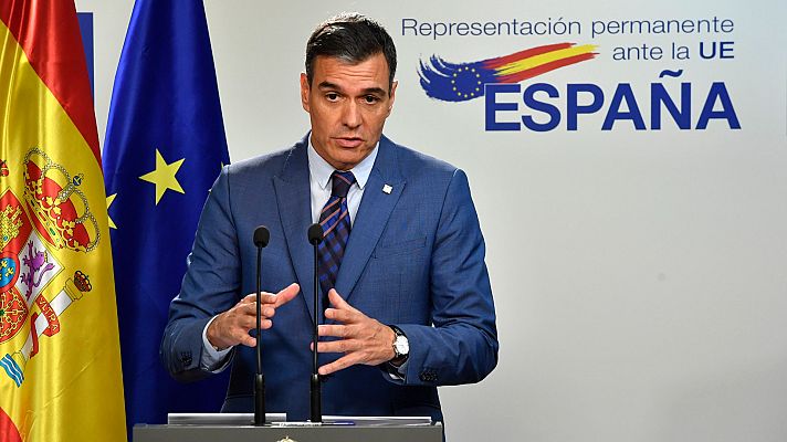 Telediario 1 - Sánchez considera "satisfactorio" el acuerdo para limitar el precio del gas: "España se reconoce en las medidas"