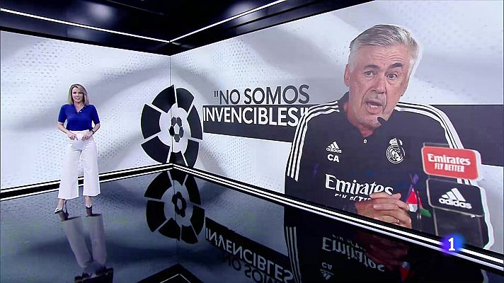 Telediario 1 - Carlo Ancelotti: "No nos sentimos invencibles"