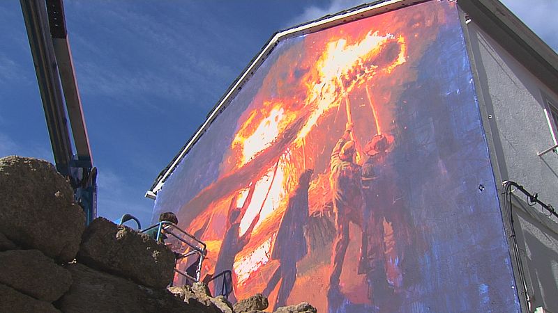 Murais para embelecer a Ribeira Sacra