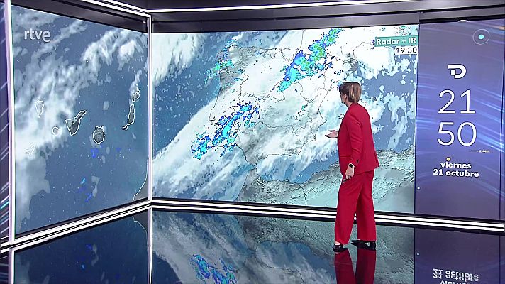 El tiempo - Intervalos de vientos fuertes en la primera mitad del día en Galicia y en montañas del tercio norte