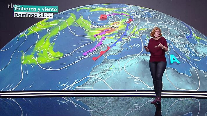 Precipitaciones localmente fuertes o persistentes en áreas de la vertiente atlántica peninsular