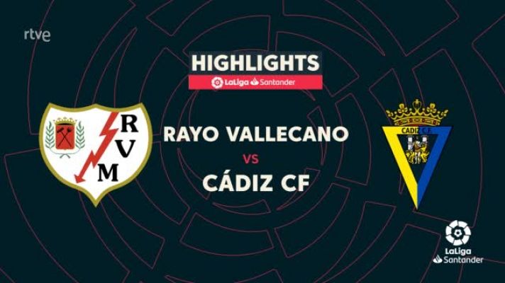Resúmenes de LaLiga - Rayo Vallecano - Cádiz: resumen del partido de la 11ª jornada Liga 