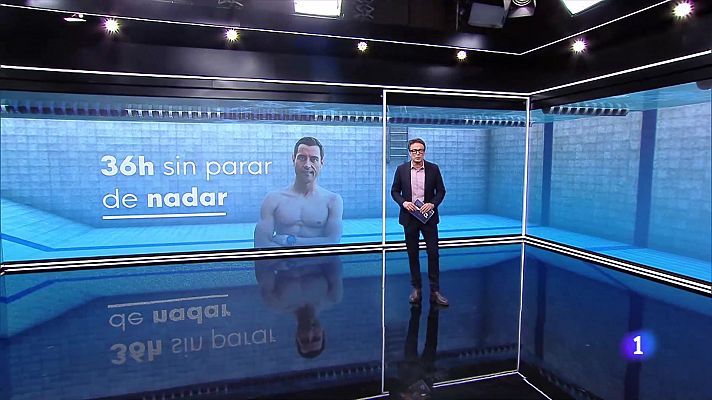 Telediario Fin de Semana - Pablo Fernández, un nadador sin límites y con cinco récords Guinness