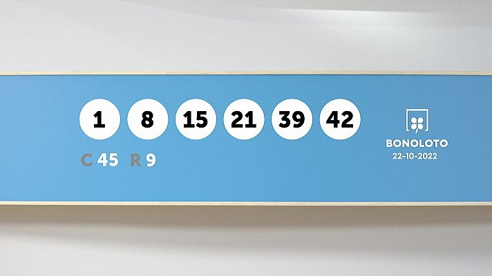 SELAE - Sorteo de la Lotería Bonoloto del 22/10/2022