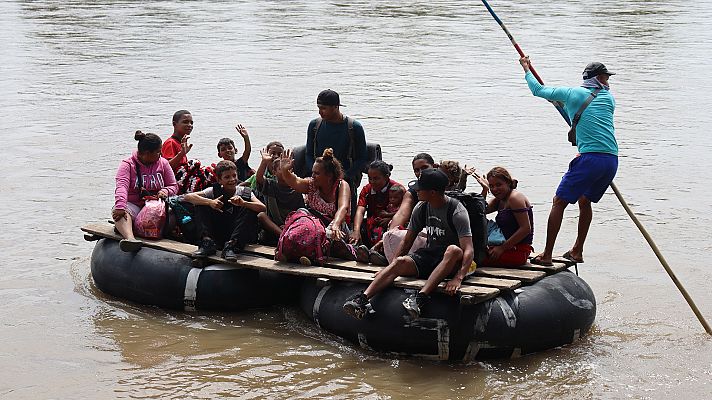 Cientos de migrantes venezolanos, varados en México