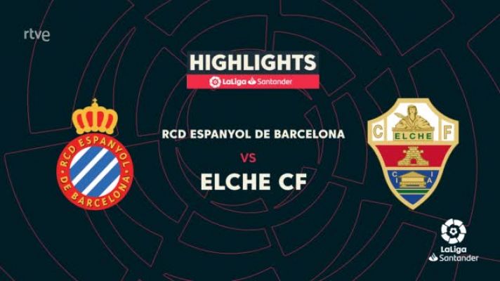 Espanyol - Elche: resumen del partido de la 11ª jornada Liga 