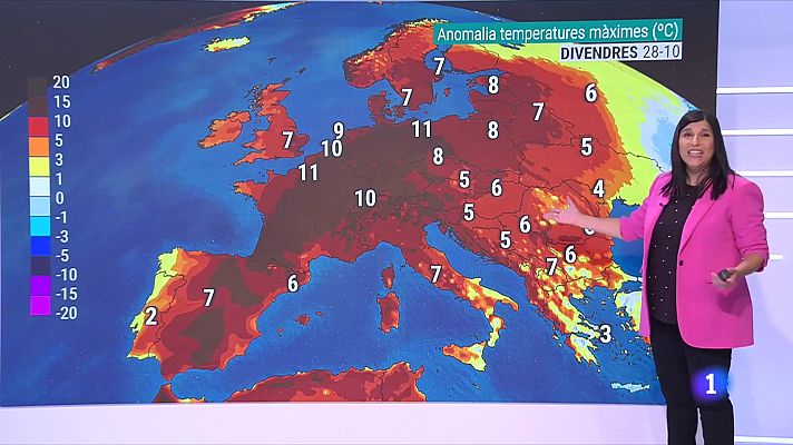 Temperatures fins a 11ºC superiors a les habituals 