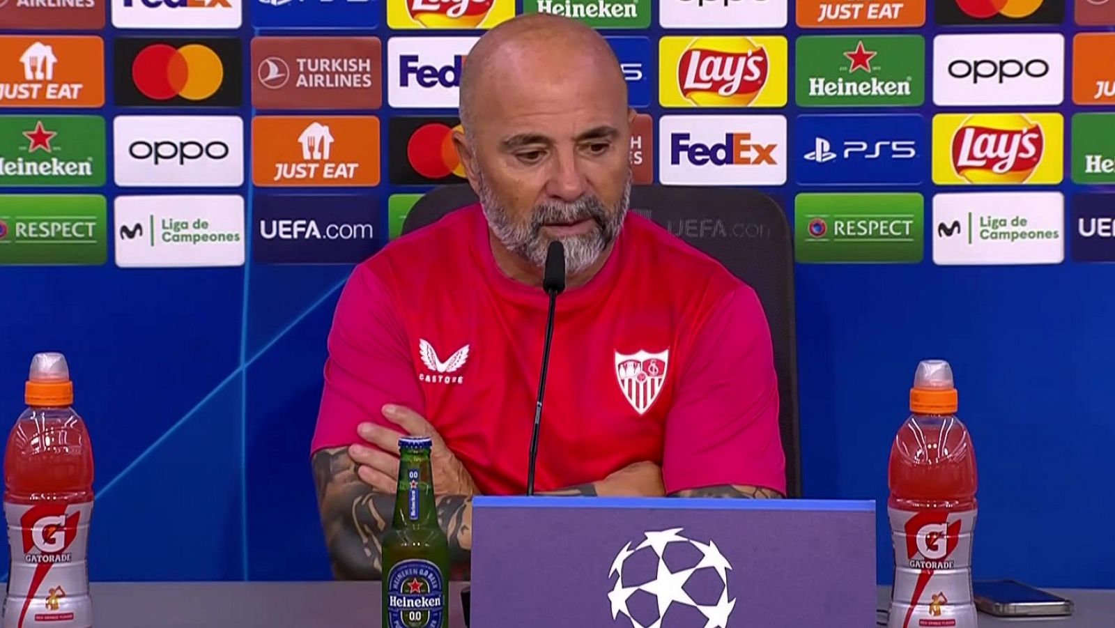 Sampaoli: "Es muy importante lograr la 1ª victoria en casa"