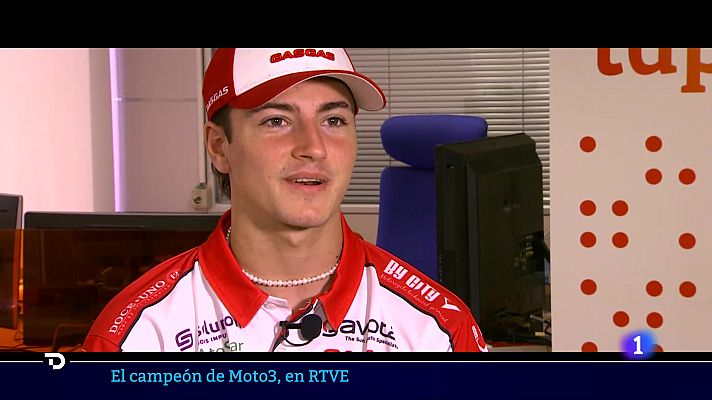 Telediario 2 - Izan Guevara, campeón de Moto3: "Todo empezó con 3 años"
