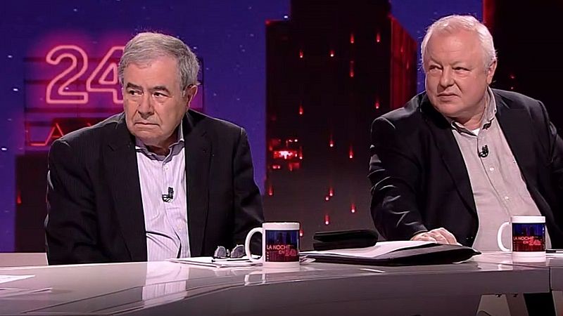 Los economistas Julio Rodrguez y ngel de la Fuente en 'La noche en 24 horas'