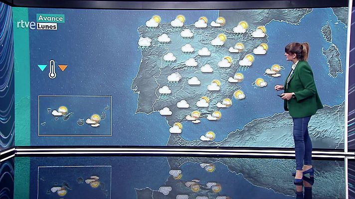 Precipitaciones localmente fuertes o persistentes en el oeste y sur de Galicia