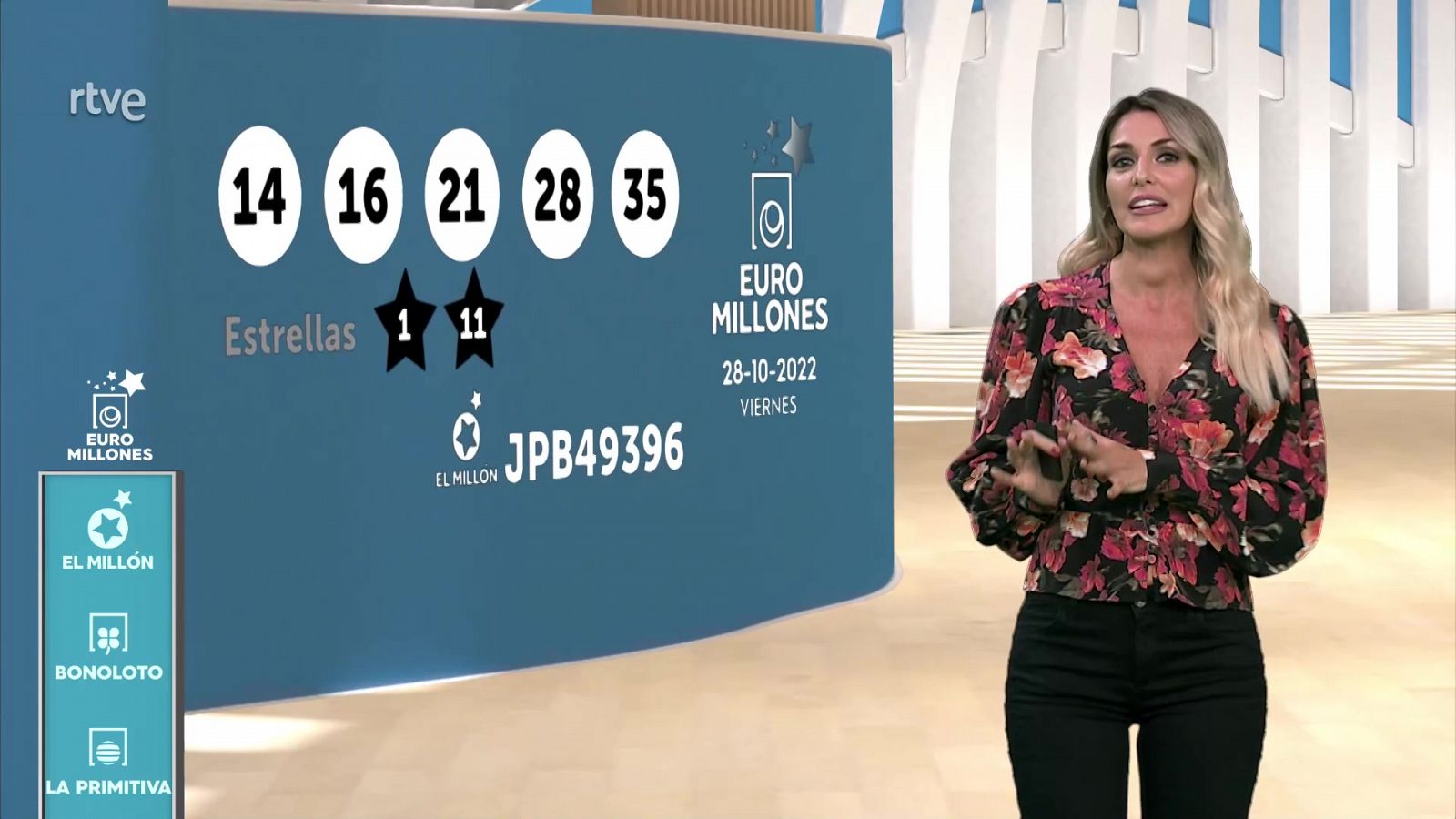 Sorteo de la Bonoloto y Euromillones 28/10/2022