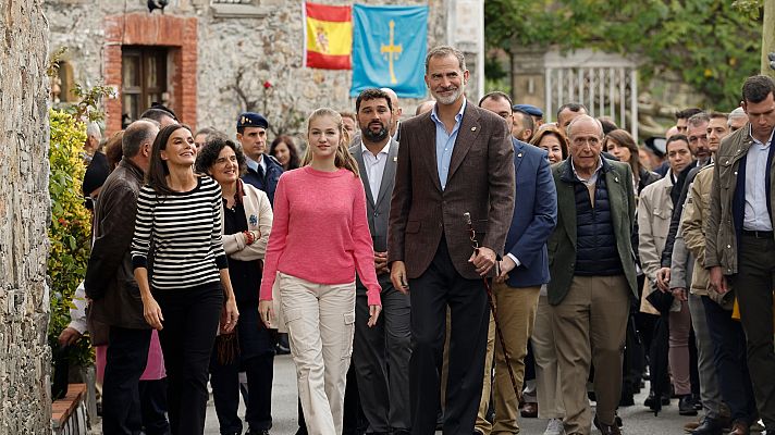 Cadavedo, galardonado como pueblo ejemplar con la ausencia de la princesa Leonor y la infanta Sofía por una gastroenteritis