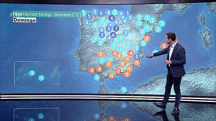 El tiempo - Precipitaciones localmente fuertes o persistentes de madrugada en la mitad oeste de Galicia