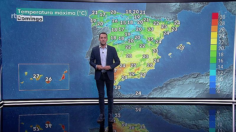 Temperaturas en general en ligero descenso en la mayor parte del país - ver ahora