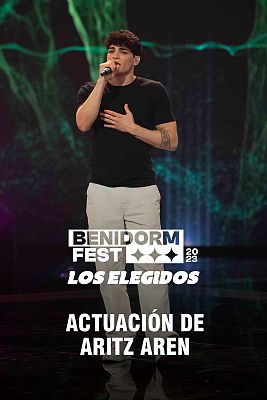 Benidorm Fest - Actuación de Aritz Aren en la gala de presentación de Benidorm Fest 2023
