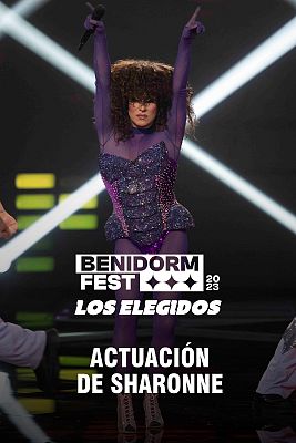 Benidorm Fest - Actuación de Sharonne en la gala de presentación de Benidorm Fest 2023