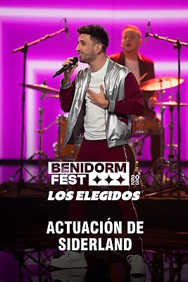 Actuación de Siderland en la gala de presentación de Benidorm Fest 2023