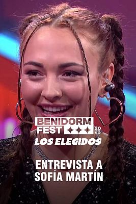 Benidorm Fest - Entrevista a Sofía Martín en la gala 'Benidorm Fest: los elegidos'