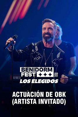 Actuación de OBK, artista invitado, en la gala de presentación de Benidorm Fest 2023