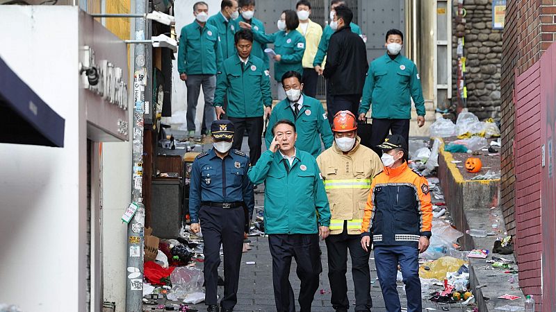 Conmoción en Corea del Sur tras la estampida mortal en Seúl