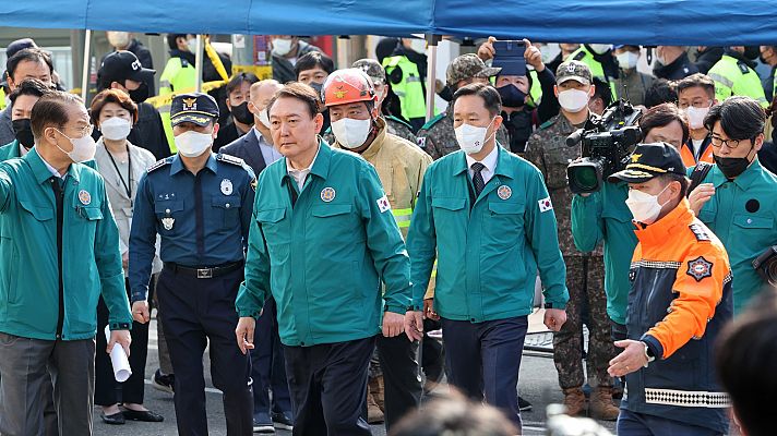 El presidente de Corea del Sur decreta luto nacional por la trágica estampida en Seúl