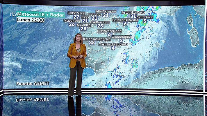  Intervalos de viento fuerte en Galicia y área Cantábrica     