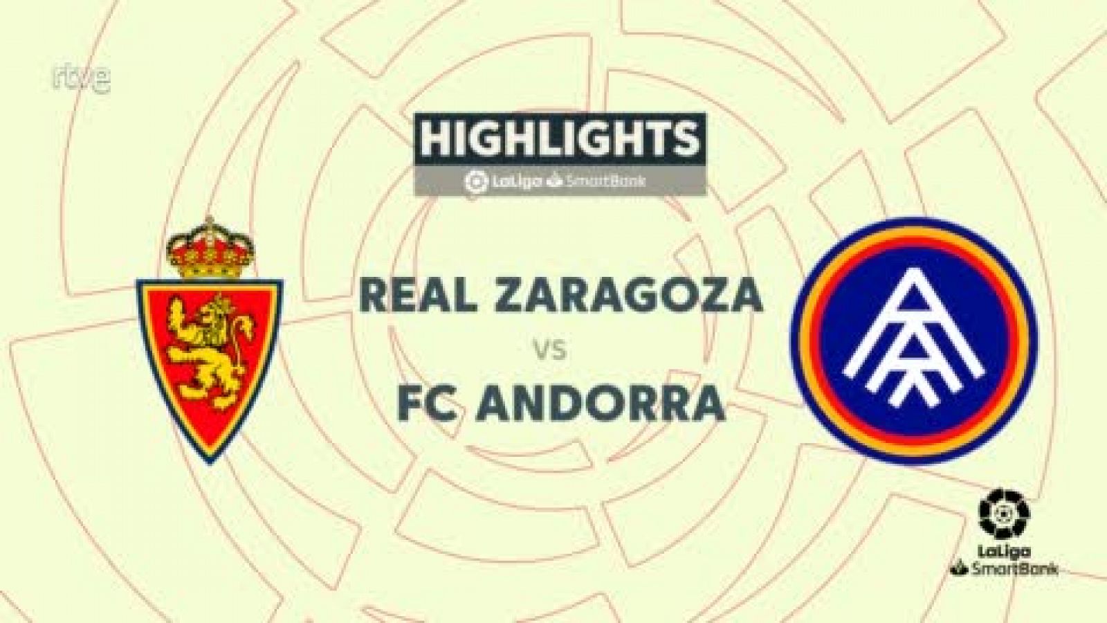 Zaragoza - Andorra: resumen del partido de la 14ª jornada Segunda División