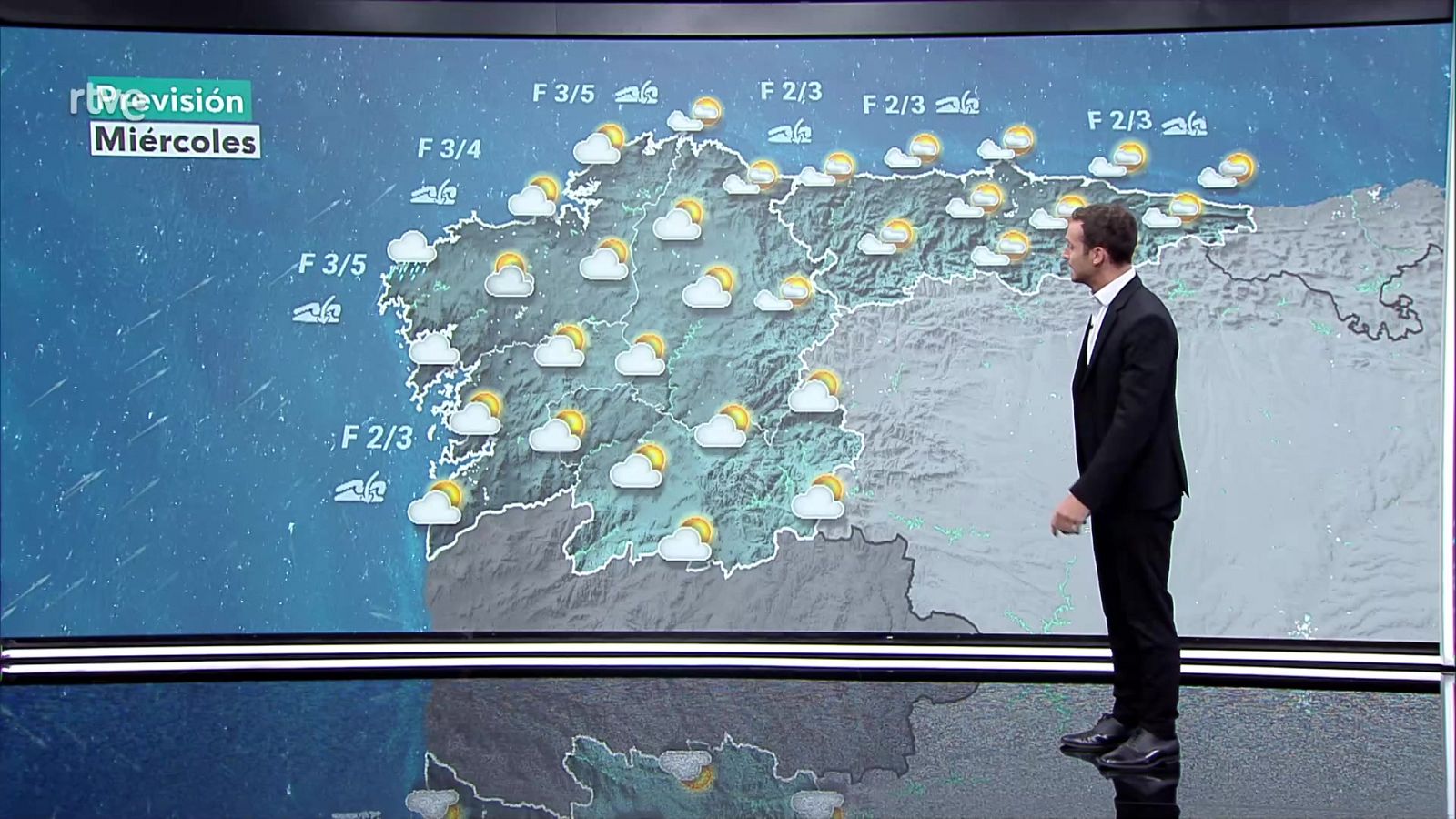 Intervalos de viento fuerte en la costa de Galicia - ver ahora