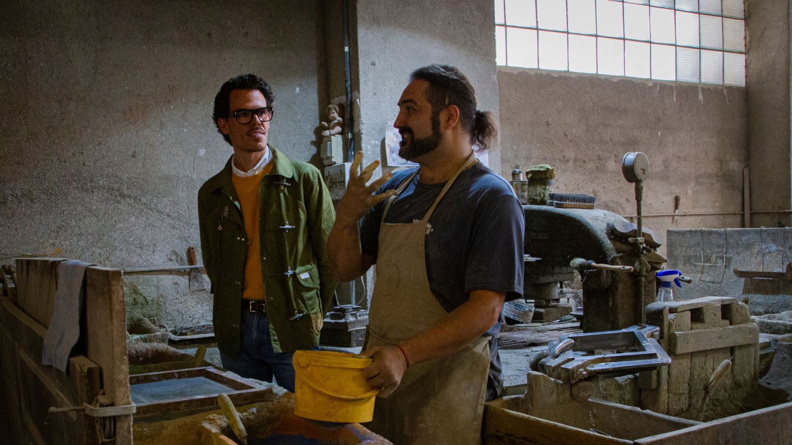 Juan Avellaneda visita el taller Mosaics Martí | Fet a mà