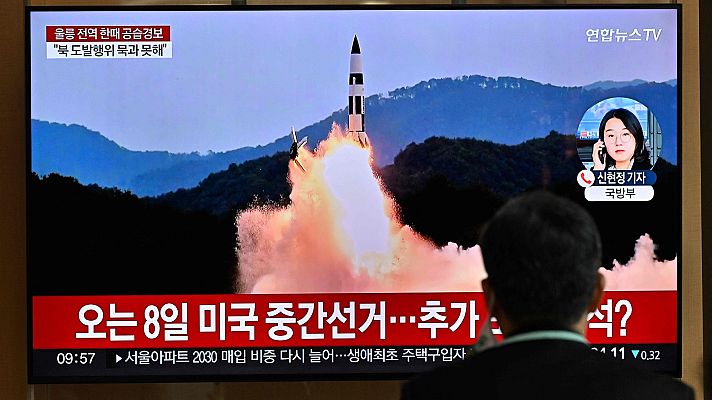 Telediario Matinal - Corea del Norte lanza más de 10 misiles y uno cae cerca de la costa surcoreana