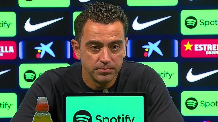 Xavi Hernández: "Hemos estado muy bien en ataque y no tan bien en defensa"