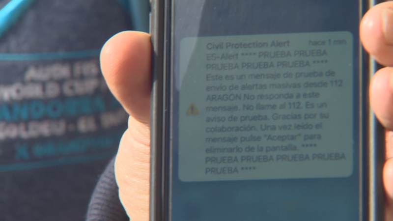 Sabiñánigo prueba piloto 112 para envío mensajes masivos de alarma