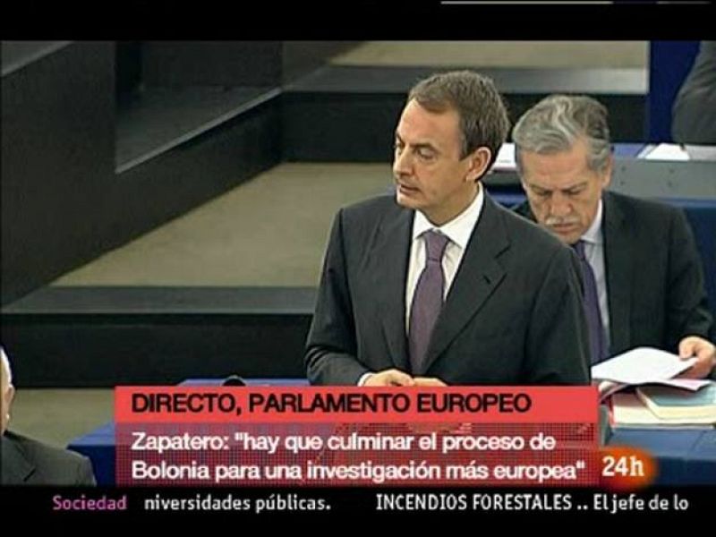  El Presidente del Gobierno, Rodríguez Zapatero, ha expuesto ante  el Parlamento Europeo las prioridades para el semestre de Presidencia Europea. Salir de la crisis, un gran pacto social, avanzar en derechos sociales y ayudar a Haití, entre las prior