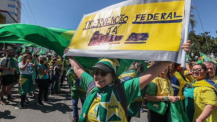 Los bolsonaristas piden un golpe del Ejército contra Lula da Silva