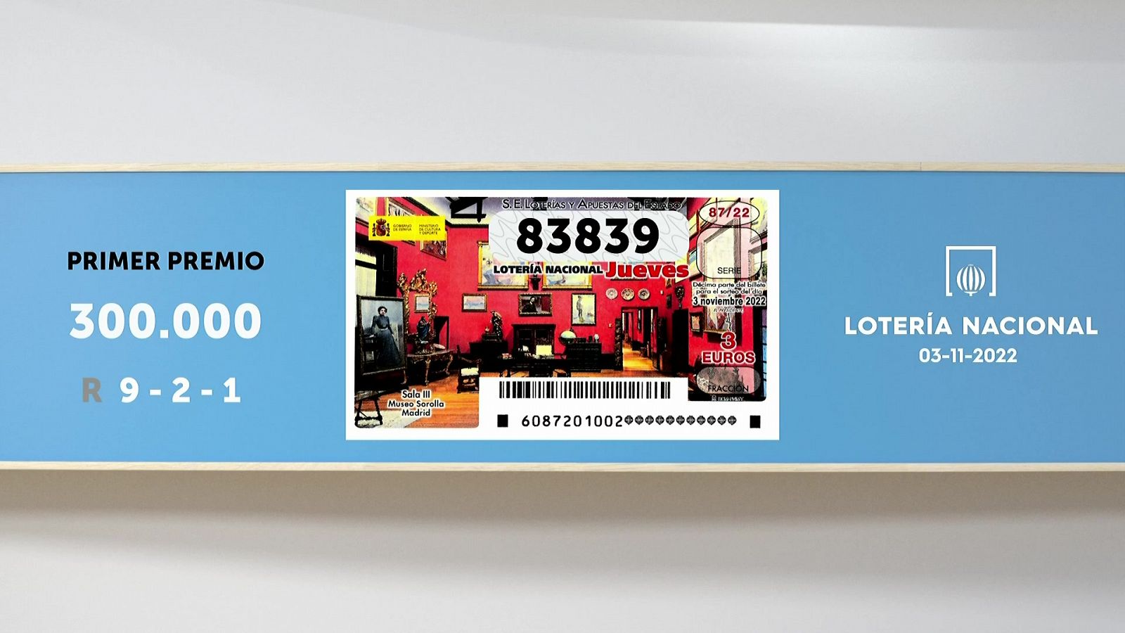 Sorteo de la Lotería Nacional del 03/11/2022 - Ver ahora