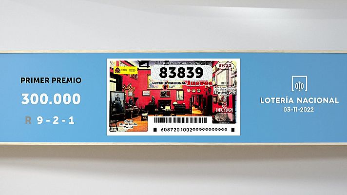 SELAE - Sorteo de la Lotería Nacional del 03/11/2022