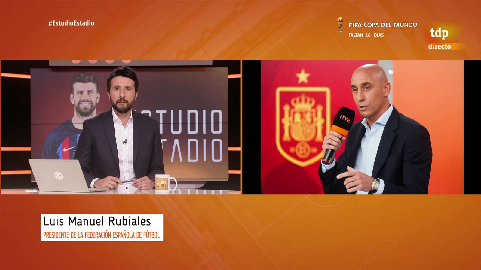 Luis Rubiales se pronuncia sobre la retirada de Gerard Piqué - Estudio Estadio | Ver