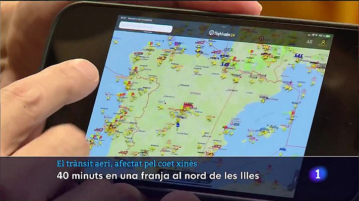 Informatiu Balear - El trànsit aeri, afectat pel coet xinès