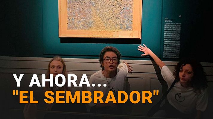 Modo Digital - Un grupo de activistas tira sopa a una obra de Van Gogh en Roma